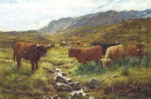 Afternoon on a Perthshire moorland by Louis Bosworth Hurt