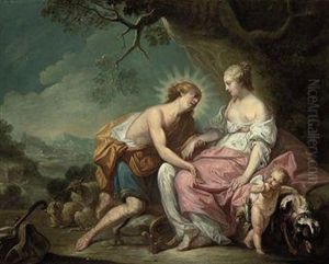 Apollo And The Cumean Sibyl by Francois Boucher