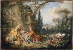 Les Charmes De La Vie Champetre by Francois Boucher