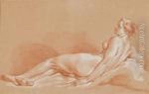 Jeune Femme Nue Allongee by Francois Boucher
