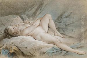 Venus Jouant Avec Deux Colombes Venus Jouant Avec Deux Colombes