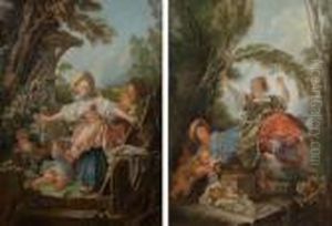 Collin Maillard / L'escarpolette by Francois Boucher