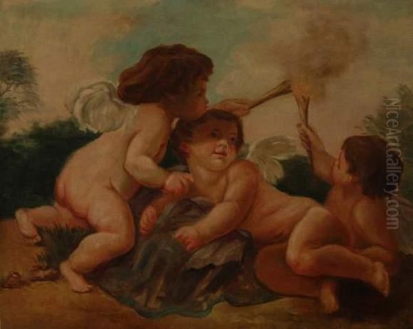 Putti Allumant Le Feu - view 1