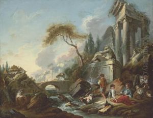 Le Moineau Apprivoise by Francois Boucher