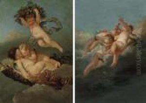 Putti Disporting by Francois Boucher