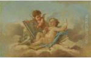 Allegory Of Sculpture by Francois Boucher