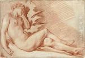 A Reclining Female Nude by Francois Boucher