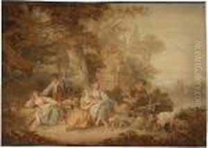 The Pastoral Scene by Francois Boucher
