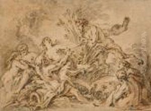 Pan Et Syrinx by Francois Boucher