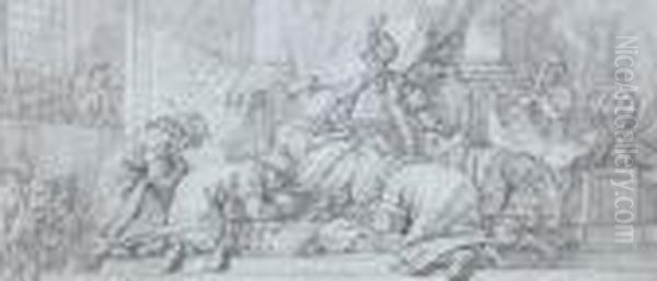 Sultane Lisant Au Harem - view 1