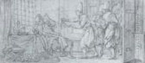 On Apporte Le Lacet Au Prisonnier by Francois Boucher