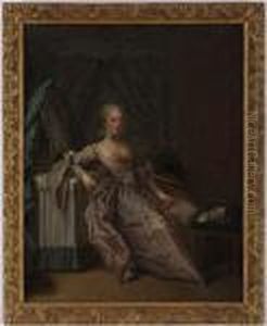 Portrait De Louise Henriette De Larochecourbon De St Elix by Francois Boucher