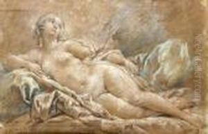 Etude De Femme Nue by Francois Boucher
