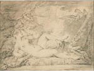 Danae Recevant La Pluie D'or by Francois Boucher