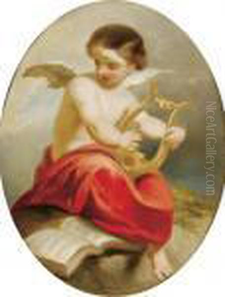 Angel With Lyre - view 1