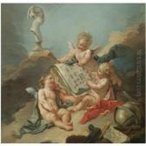 An Allegory Of The Fine Arts by Francois Boucher