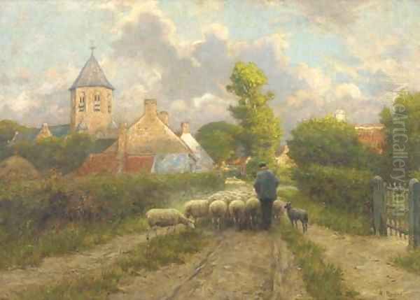 Guiding home the flock - view 1
