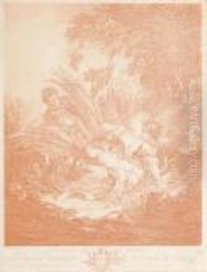 Les Amants Surpris Par Robert Gaillard by Francois Boucher