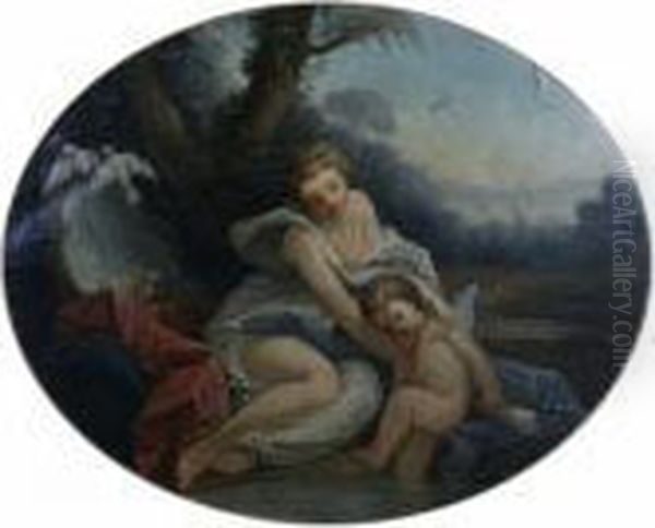 Diana And Cupid, Oval - view 1