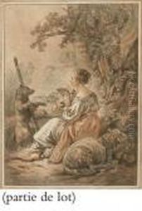 Pastorale
(jean-richard 839),
Berger Et Bergare by Francois Boucher