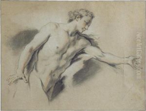 A Study Of The Figure Of Apollo by Francois Boucher