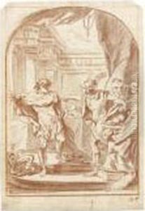 Atreus Showing His Brother
Thyestes The Heads Of His Own Children, Whose Bodies He Had Unwittingly
Eaten by Francois Boucher