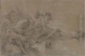 Two Satyrs by Francois Boucher