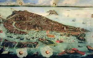 Birds Eye View of Venice by Joseph the Younger Heintz