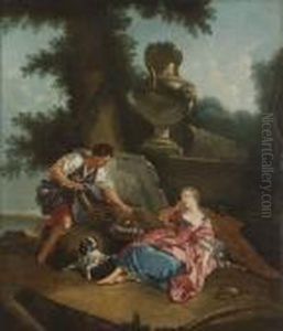 Pastoral Figurscen by Francois Boucher