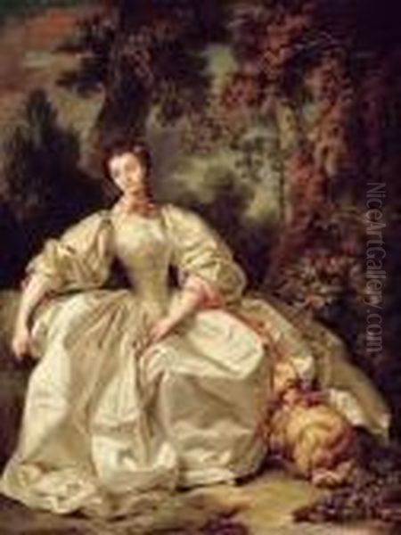 Portrait Presume De Madame Boucher En Bergere - view 1