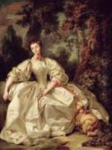 Portrait Presume De Madame Boucher En Bergere by Francois Boucher
