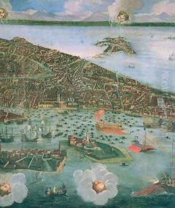 Birds Eye View of Venice 3 by Joseph the Younger Heintz