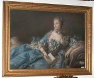 Madame Pompadour. by Francois Boucher