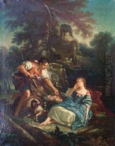 La Panier Mysterieux. by Francois Boucher