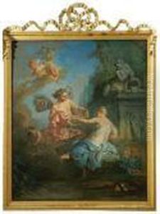 Flore Et Zephyr by Francois Boucher