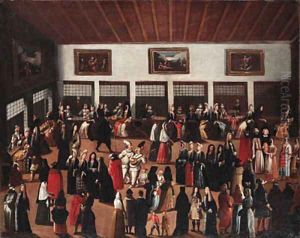The Parlatorio di San Zaccaria by Joseph the Younger Heintz