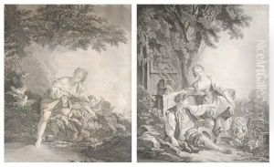 Venus Et Les Amours And L'obeissance Recompensee by Francois Boucher