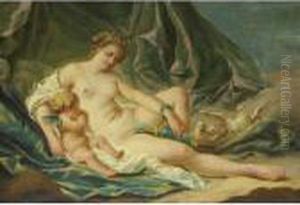 Venus And Cupid by Francois Boucher