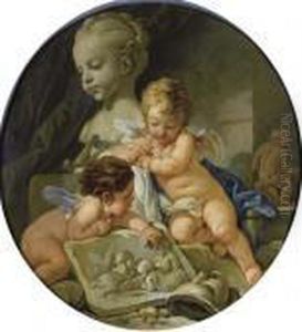 Il Genio Della Scultura by Francois Boucher