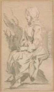 Une Femme, De Profil A Gauche by Francois Boucher