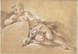 Etude Pour Une Nymphe Allongee