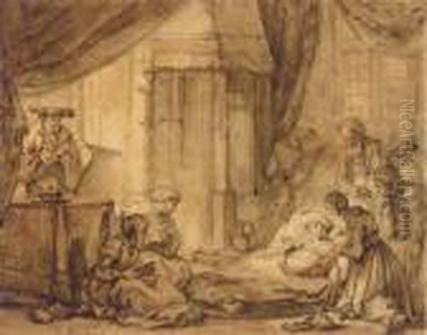 La Mort De La Vierge, D'apres Samuel Van Hoogstraten - view 1