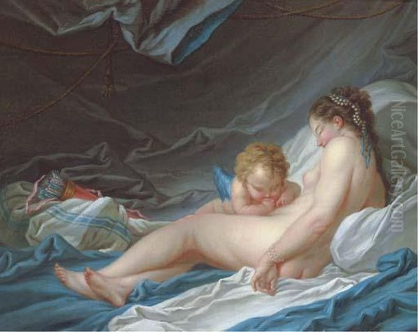 Venus And Cupid Asleep - view 1