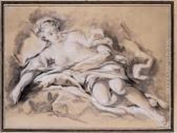 Reclining Nymph - view 1