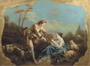 Oil On Canvas by Francois Boucher