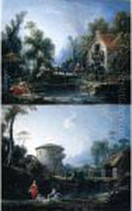 Le Moulin A Eau by Francois Boucher