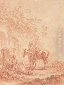 Shepherds With A Flock By Ruins, After Nicolaes Berchem Shepherds With A Flock By Ruins, After Nicolaes Berchem