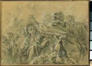 Figures On The March by Francois Boucher
