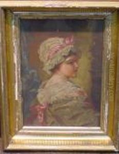 Portrait Of A Woman In Profile by Francois Boucher