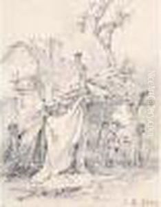 Chaumiere Et Bergere by Francois Boucher